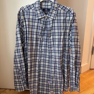 Vineyard Vines Classic Fit Murray Shirt Blue Plaid